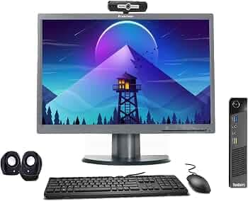 (Refurbished) Lenovo ThinkCenter 22 Inch All-in-One Desktop Computer Set (Core Intel i5 4th gen/8 GB/ 1 TB HDD /22" HD Monitor+Keyboard+Mouse+ HD Webc...