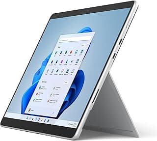 Microsoft Surface Pro8 - 13" Touch Screen - i5/8GB RAM /128 GB SSD SC English Window 11 Platinum, Medium, (8PN-00013)