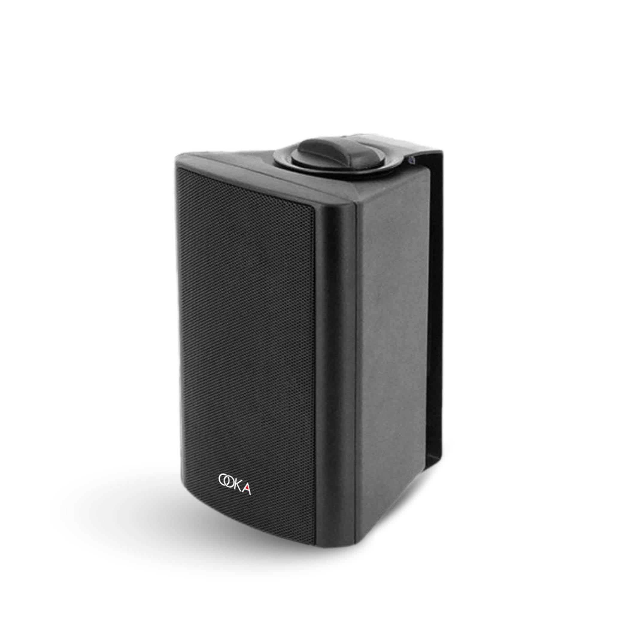 OOKA AUDiO i20 Wall Mount Speaker with Built-in Woofer & Tweeter | 20W RMS | 100V Line & 8 Ohm | Adjustable Mount | Weather Resistant for Home, Office...