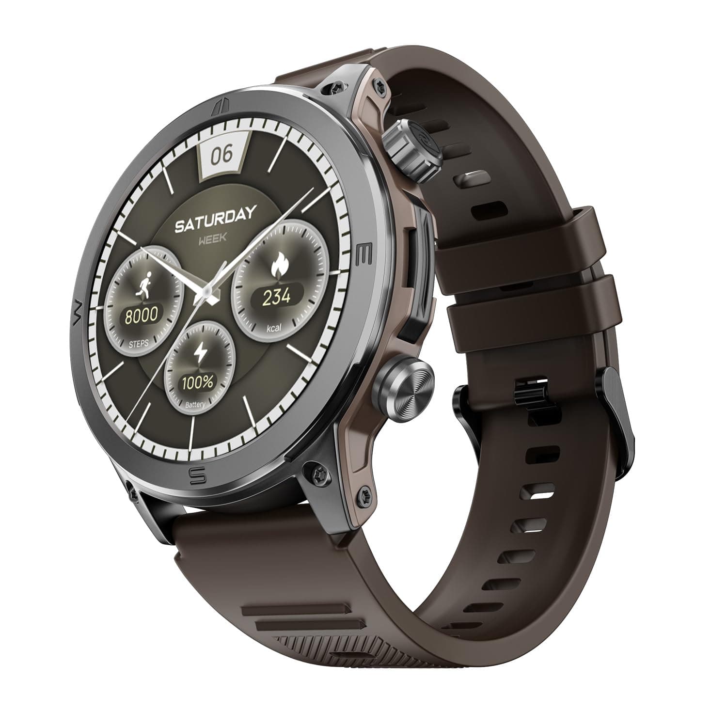 Noise Newly Launched Endeavour Sturdy Design 1.46" AMOLED Display Smart Watch, BT Calling, SoS Technology, Rapid Health & 100+ Sports Modes- (Vintage ...