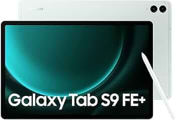Samsung Galaxy Tab S9 FE+ 31.50 cm (12.4 inch) Display, RAM 12 GB, ROM 256 GB Expandable, S Pen in-Box, WiFi+5G, IP68 Tablet, Mint