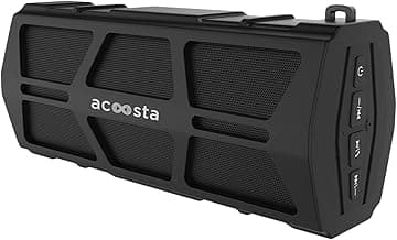 ACOOSTA BOLD 550, IPX5 Waterproof, Portable Wireless Bluetooth Speaker (10 watt) with Loud Bass, Shockproof with Built in Mic, Aux & Upto 12hrs of Pla