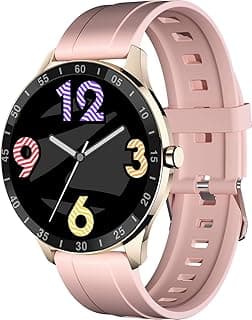 Zebronics Zeb-FIT3220CH Smart Fitness Watch with Full Touch TFT Round Display, Metal Body, Built-in Games, 7-day Data Storage, SpO2, BP & Heart Rate M