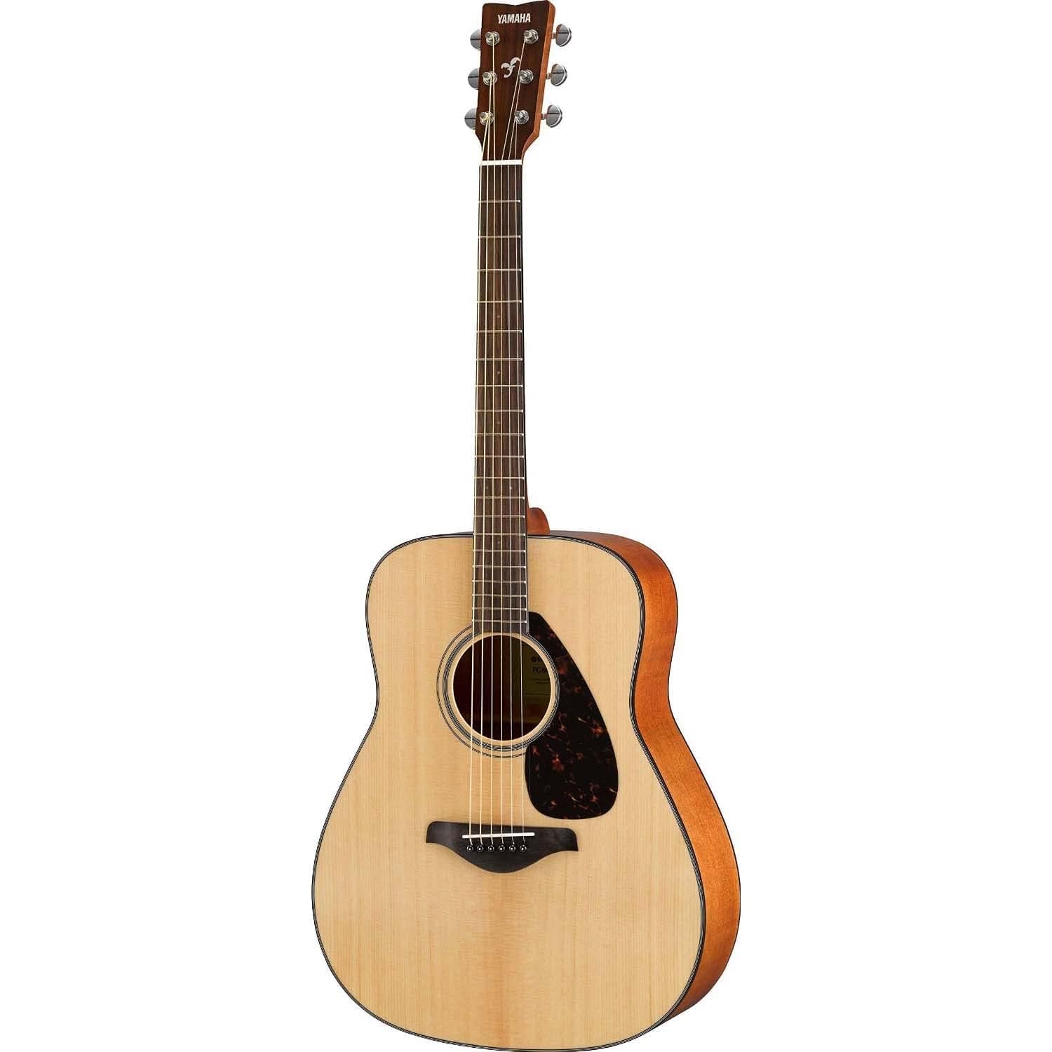 Yamaha FG800NTII Natural Acoustic Guitar, Full Size Right Hand Orientation, Solid Spruce Top, Traditional Dreadnought Body, Strong Projection & Balanced Tone