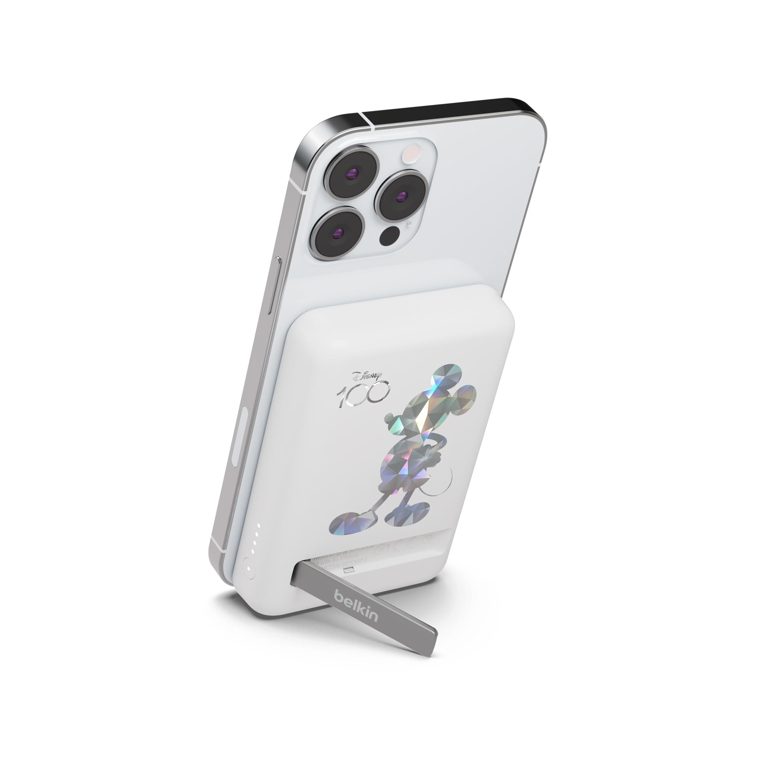 Belkin X Disney 100 Mickey | 5000 mAH Magsafe Wireless Power Bank| 7.5W Wireless Fast Charging | Compatible w/iPhone 12 & Above, Airpods & More | 2 Ye...