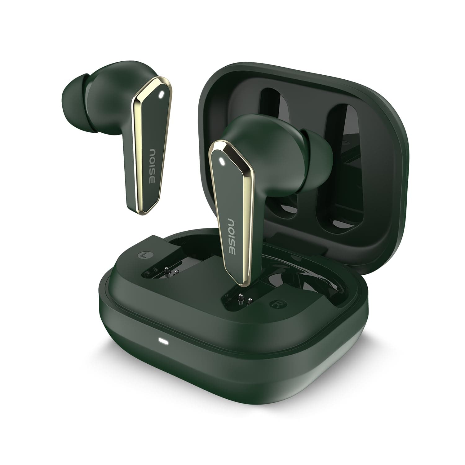 Noise Newly Launched Buds N1 in-Ear Truly Wireless Earbuds with Chrome Finish, 40H of Playtime, Quad Mic with ENC, Ultra Low Latency(up to 40 ms), Ins...