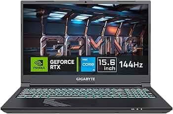 GIGABYTE G5 KF-E3IN313SH 12th Gen Intel Core i5 12500H/ 15.6 inch FHD 144Hz(45%) / RTX 4060 8G /DDR4 3200 8GB*2 /GEN4 512G / WIN11 Home Gaming Laptop