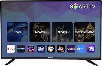 eAirtec 102 cm (40 Inches) HD Ready Smart LED TV 40DJSM (Black) (2021 Model)