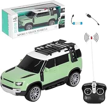 Kawaii Kart | 1:16 Sports Utility Vehicle SUV Defender Car Remote Control RC Car with Rechargeable Battery Fully Functional High Speed Toy Vehicle - P...