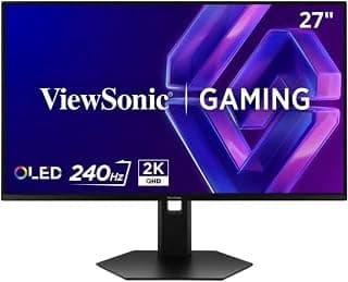 ViewSonic XG2738-2K-OLED 27-inch QHD QD-OLED Gaming Monitor | 240Hz Refresh Rate | 0.03ms GTG | HDR10 | Ergonomic Adjustab...
