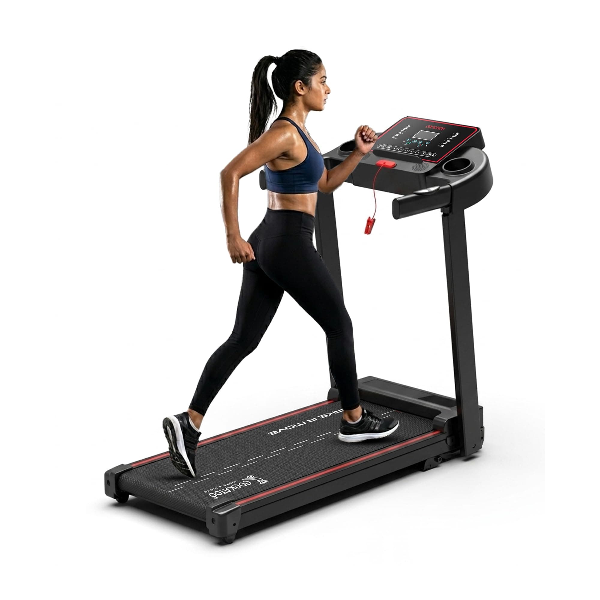 Cockatoo SmartRun3.5 3.5HP Peak DC Motorized Treadmill for Home, with 3 Level Manual Incline, Max Speed 16 Km/Hr, Max User Weight 120Kg,(DIY, Do It Yo...