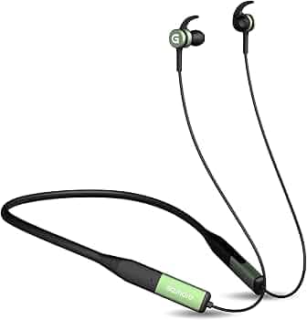 GIZMORE MN219 in-Ear Bluetooth Neckband with ENC Mode I Type-C Quick Charge I Upto 40 Hours Playback I Deep Bass I IPX4 Water Resistant I Voice Assist...