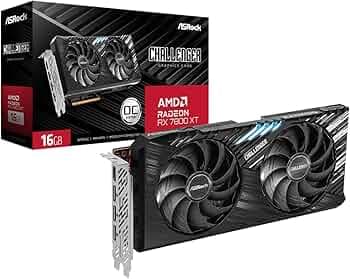 ASRock AMD Radeon RX 7800 XT Challenger 16GB OC Graphics Card