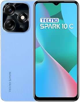 TECNO Spark 10C (Magic Skin Blue, 8GB RAM,128GB Storage)|16GB Expandable RAM | 90Hz Refresh Rate 6.6" HD+Dot Display | 16MP AI Dual Rear Camera
