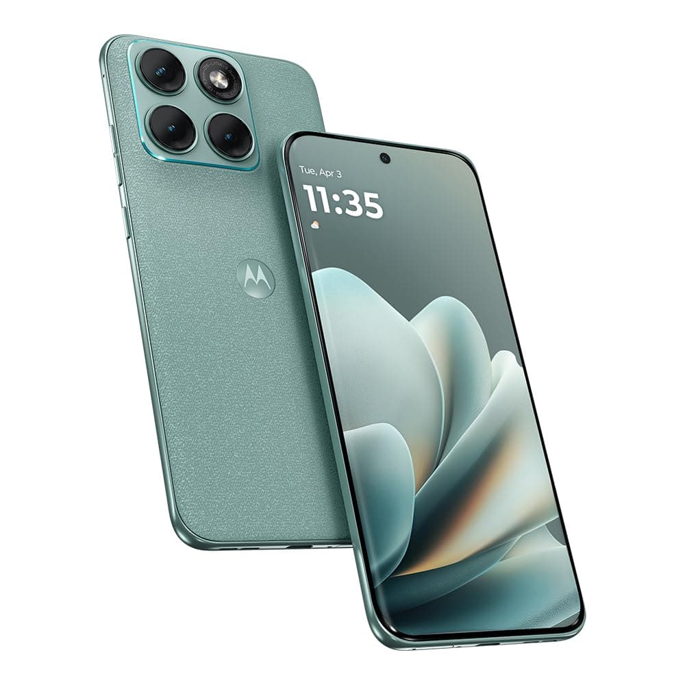 Motorola Edge 70 Pro+ 5G (Twill Inspired Pantone Stormy Sea Green, 12GB RAM, 256GB Storage) | Dimensity 8500 Extreme Processor | 50MP + 50MP + 50MP Tr...