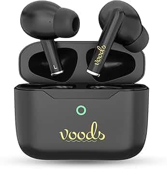 Voods Airbuds Active True Wireless Earbuds with ENC, Up to 70H Playtime & Fast Charging Bluetooth in Ear Headset, 10mm Drivers, Hands Free Calling, IP...