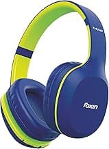 Foxin Thump Over the ear wireless headphones with mic, Up to 25 Hours of Play time, Maxx Bass Sound, Bluetooth V5.0, HD Call Conversation, Voice Assis