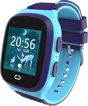 WEARFIT Next-Gen Champ 4G Kids Smartwatch with 4G Video Call,GPS Tracking, Games, Anti-Theft and Parental Control Age 3-12 Years (Blue)