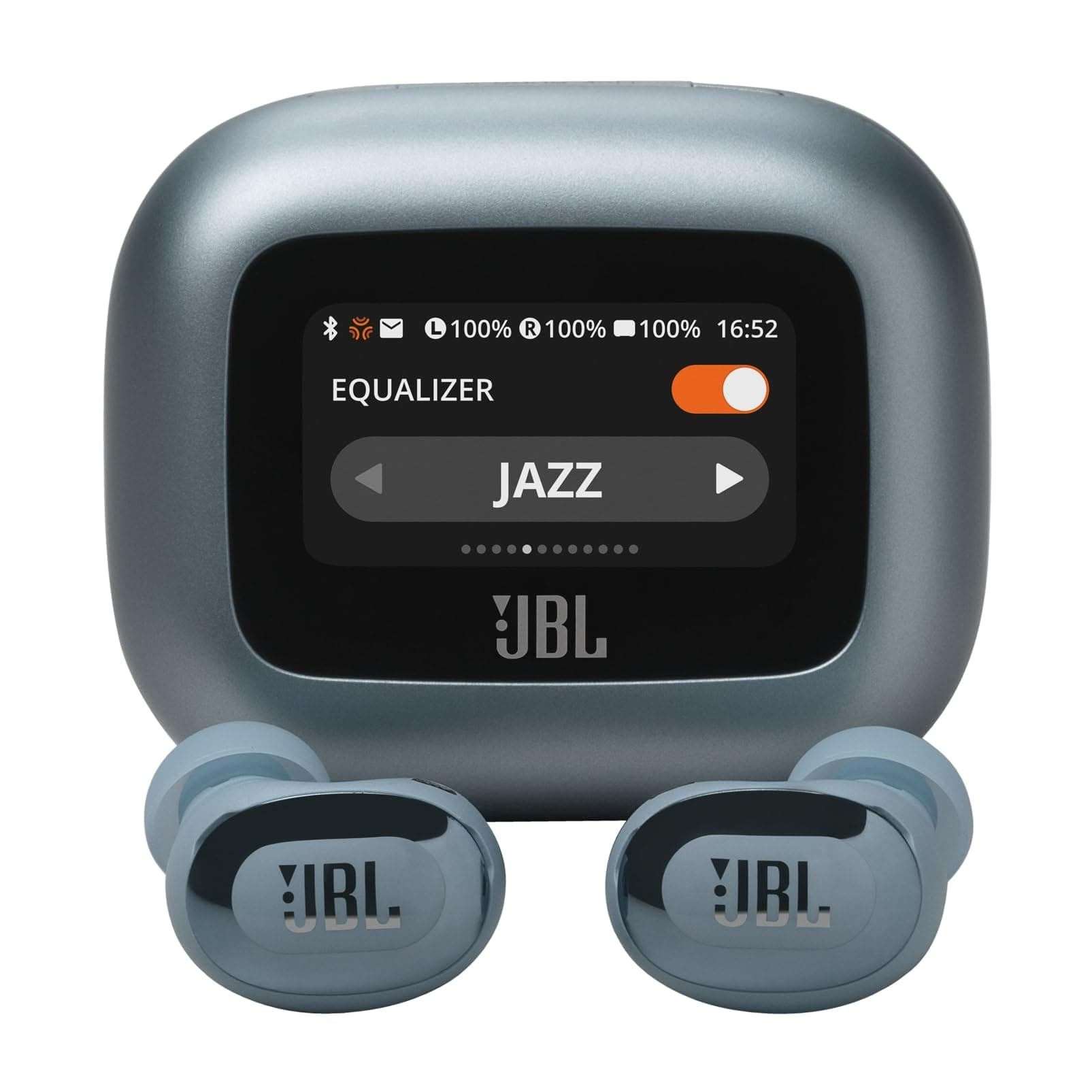 JBL New Launch Live Buds 3, Hi-Res Audio True ANC TWS, Smart Case with Touch Display, 40H Playtime, Wireless Charging, 6 Mic, Multipoint connection, I...