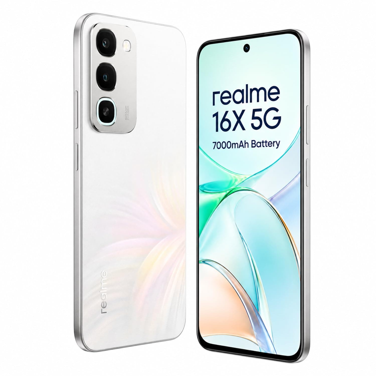 realme 16X 5G Smartphone 6.8 inch 144Hz Display 7000mAh Battery 45W Fast Charge 4GB RAM 128GB ROM 50MP AI Main Camera, MediaT