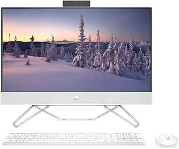 HP AIO PC 12th Gen Intel Core i3-1215U, 23.8inch(60.5 cm) FHD, Three-Sided Micro-Edge (16 GB DDR4, 512GB SSD, Wireless Keyboard and Mouse Combo, Win 1...