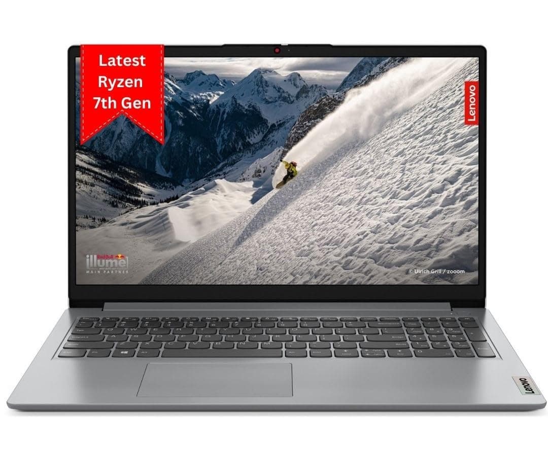 Lenovo IdeaPad Slim 1 Ryzen 3 7320U 15.6" (39.62cm) FHD Laptop (8GB/512GB SSD/Win 11/Office 2021/2 Year Warranty/Alexa Built-in/3 Month Game Pass/Cloud Grey/1.58Kg), 82VG009MIN