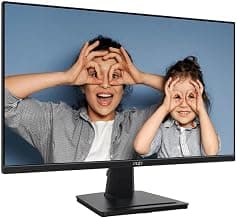 MSI PRO MP275 27 Inch Full HD Office Monitor - 1920 x 1080 IPS Panel, 100 Hz, Eye-Friendly Screen, Built-in Speakers, Til...