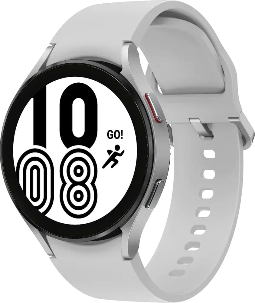 Samsung Watch 4, 44mmSuper AMOLED Bluetooth Calling Function & Body Composition Tracking (Free Size, Silver Strap)