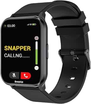 SnapUp Vision Bluetooth Calling Smartwatch with Snap Sync, 1.93 Lumax 2.5D Curved Display with 450 Nits Brightness, 100+ Sports Mode, Custom Smart Wat...