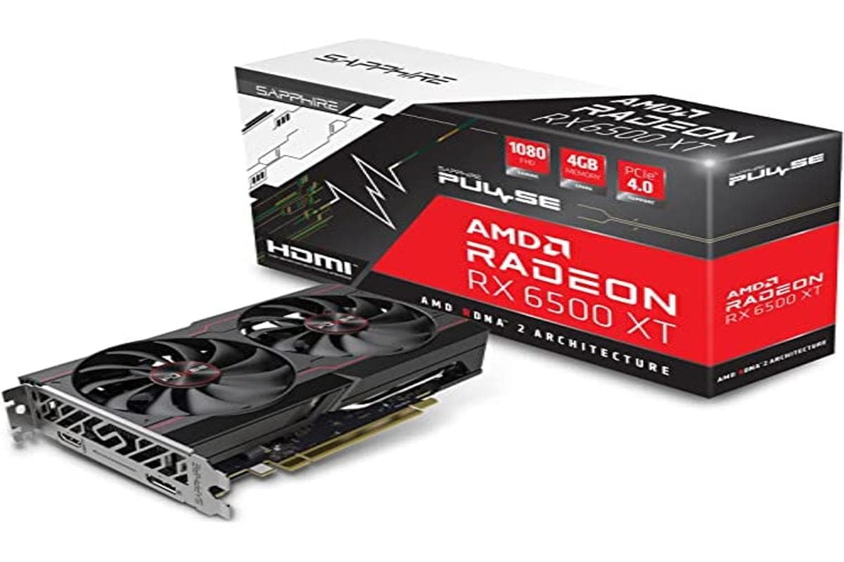 Sapphire Pulse AMD Radeon RX 6500 XT Gaming Graphics Card with 4GB GDDR6, AMD RDNA™ 2