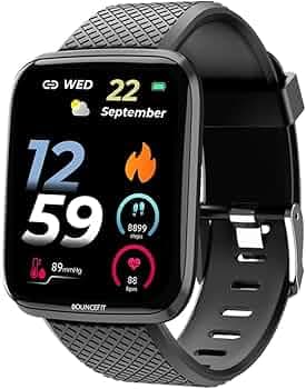 M I D116 Fitness Band Smart Watch for Men, Women, Boys, Girls, Kids Single Touch Interface, Water Resistant, Workout Modes, Quick Charge Sports Smart...