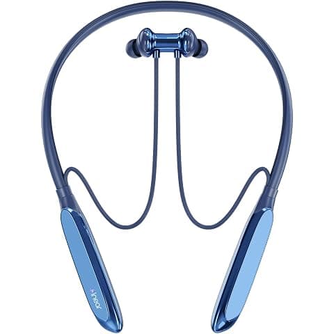 inear Launch DJ-M9 Wireless Neckband Bluetooth Earphones, 50H Playtime, ENC Mic for Clear Calls, Fast Charging, HD Sound with Deep Bass,Magnetic Earbuds, Dual Pairing, Bluetooth 5.4, Earphones | Blue