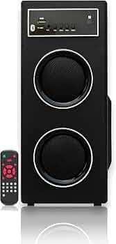 MINTRONICS Galaxy 44w- Mini Tower Bluetooth Speaker 33 cm Height, 4 Inch Subwoofer, 3 Inch Speakers -Wired Microphone/Remote Support FM/AUX/USB/PENDRI...