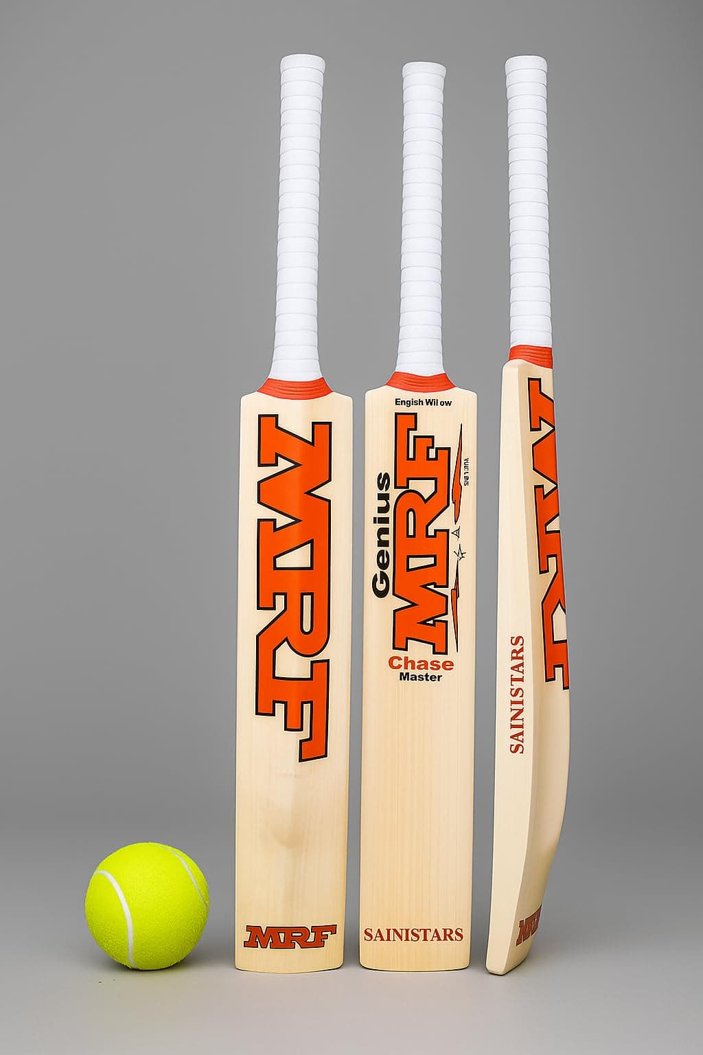 Grand Edition Generic- MRF Popular Willow Cricket bat Genius King virat kohli Signature (Popular Willow bat with Ball)