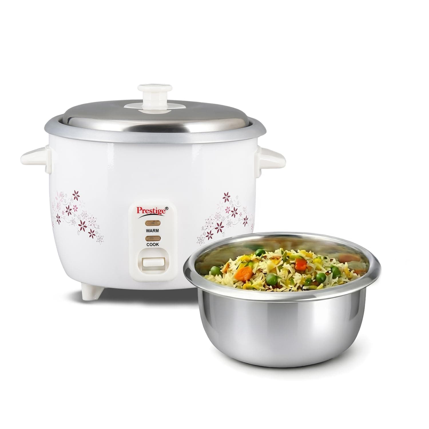 Prestige Delight PRWO Electric Rice Cooker (1 L, White)