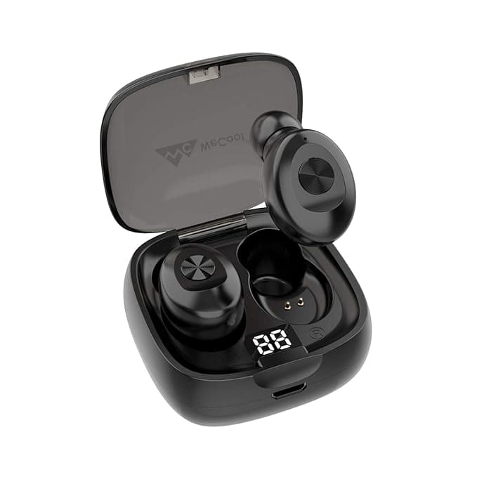 WeCool Moonwalk M1 in Ear Bluetooth Earphones with Mic 12 Hrs Playtime with case Ergonomic Sweatproof Earbuds with Voice Assistant (M1v2) In-Ear