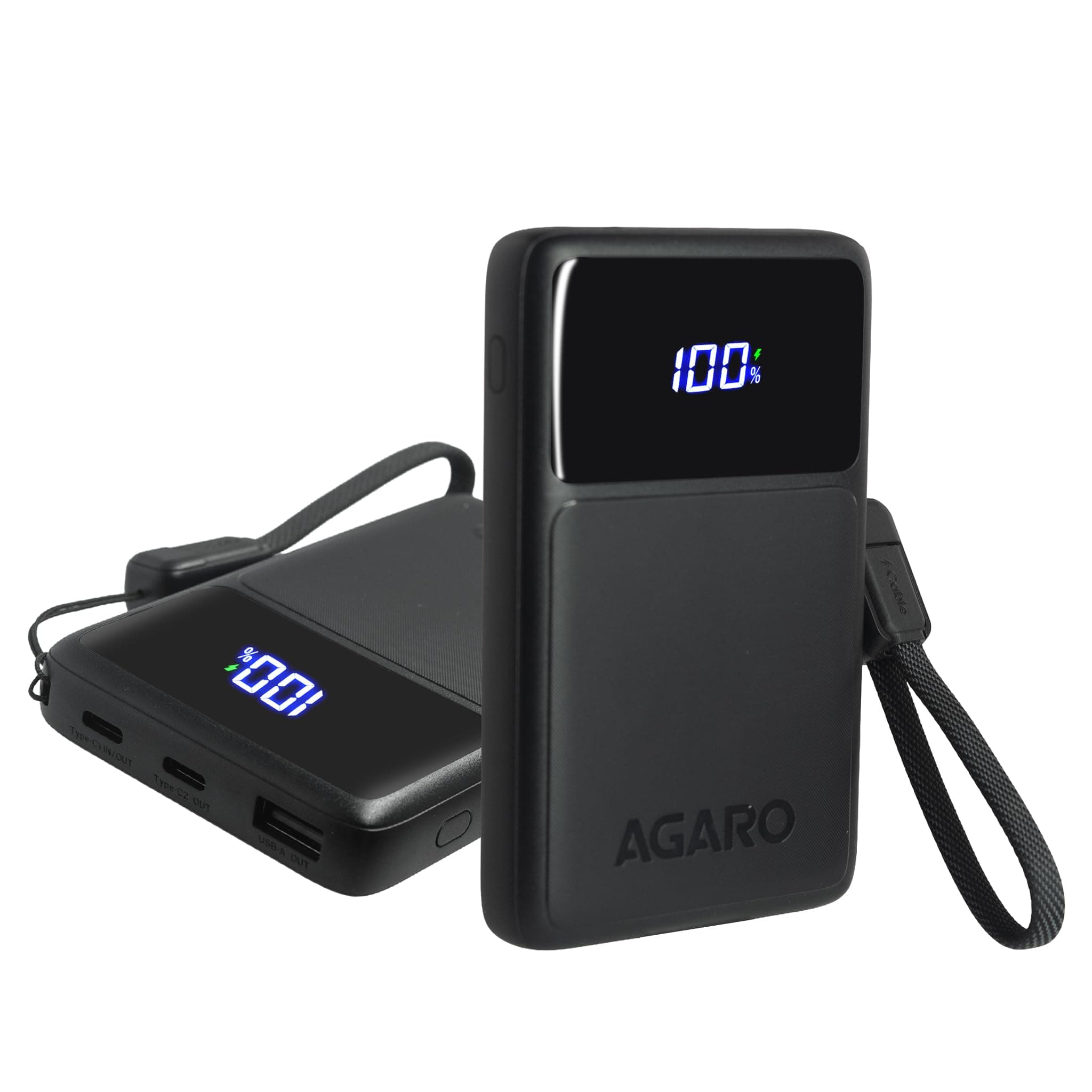 AGARO Ignite Power Bank 10000 mAh Compact Power Bank, 45W PD & 22.5W QC Output for Smartphones, Portable, Superfast Charge Technology for Android, iPh...