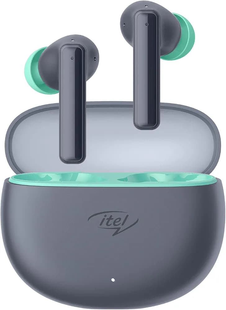 itel T1 Pro Truly Wireless Earbuds with 35H Playtime, Clearer and Noise Free Calls with AI ENC, IPX5, 10MM Bass Boost Drivers, BT Version 5.3 and in E...