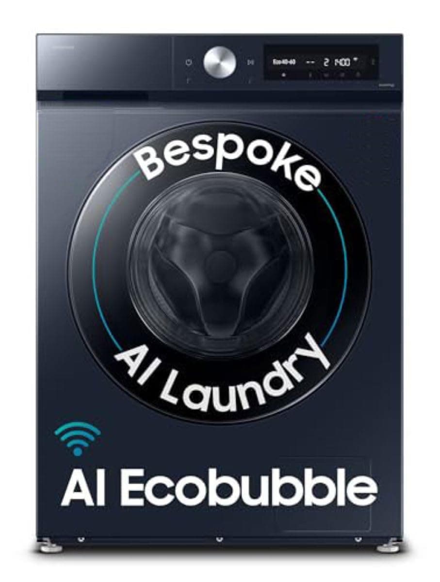 Samsung 12 kg, 5 Star, AI Control, Super Speed, Wi-Fi, Hygiene Steam with Inbuilt Heater, Digital Inverter, Fully-Automatic Front Load Washing Machine...