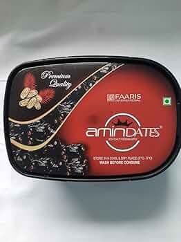 Amin dates full quality item with supper soft with one seed,fresh and new stock item specially for blood mainten pack of 1 with 500 gram1 pack