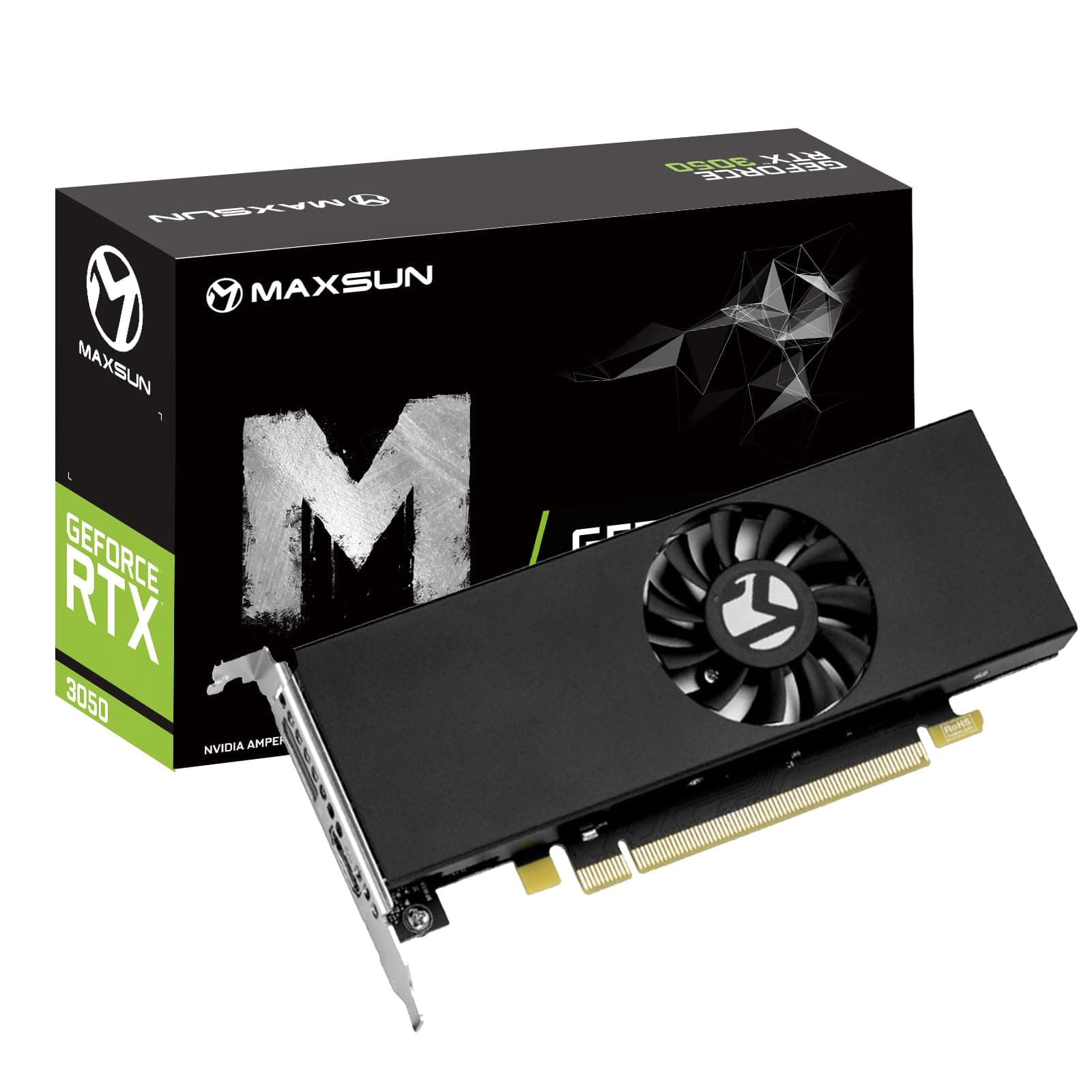 maxsun GeForce RTX 3050 6GB Graphics Cards GDDR6 Video Graphics Card GPU for Gaming PC Mini Small Form Factor SSF Slim Low Profile Design PCI Express ...