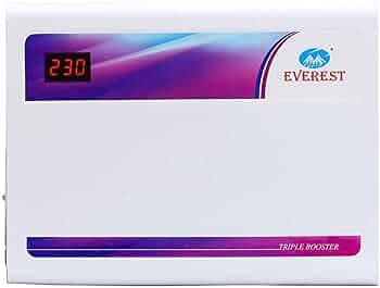 Everest 4 KVA Triple Booster Digital Model Voltage Stabilizer for AC Upto 1.5 Ton | Inverter AC & Normal AC | Digital Display |(Working Range : 90 V t...