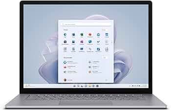 Microsoft New Surface Laptop5 15" Intel evo 12 Gen i7 / 8GB / 256GB Platinum with Windows 11 Home, 365 Family 30-Day Trial & Xbox Game Pass Ultimate 3...