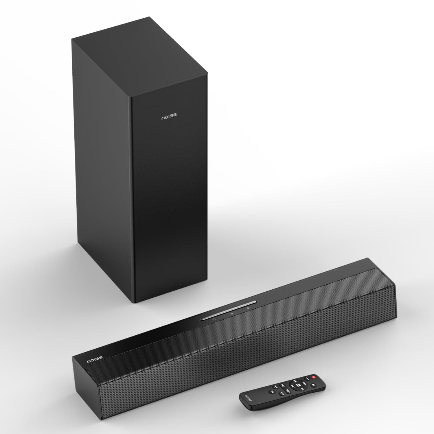 Noise Newly Launched Homestage 2.1 Ch Soundbar with 90W Powerful Sound, Wired Subwoofer, 5" Bass Driver, Bl...
