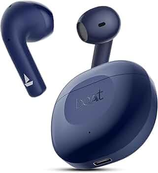 boAt Newly Launched Airdopes 125 TWS Earbuds with 50 hrs Playtime,Quad Mics with ENx Tech,ASAP Charging,IWP Tech, BEAST Mode with 50 ms Low Latency,BT...