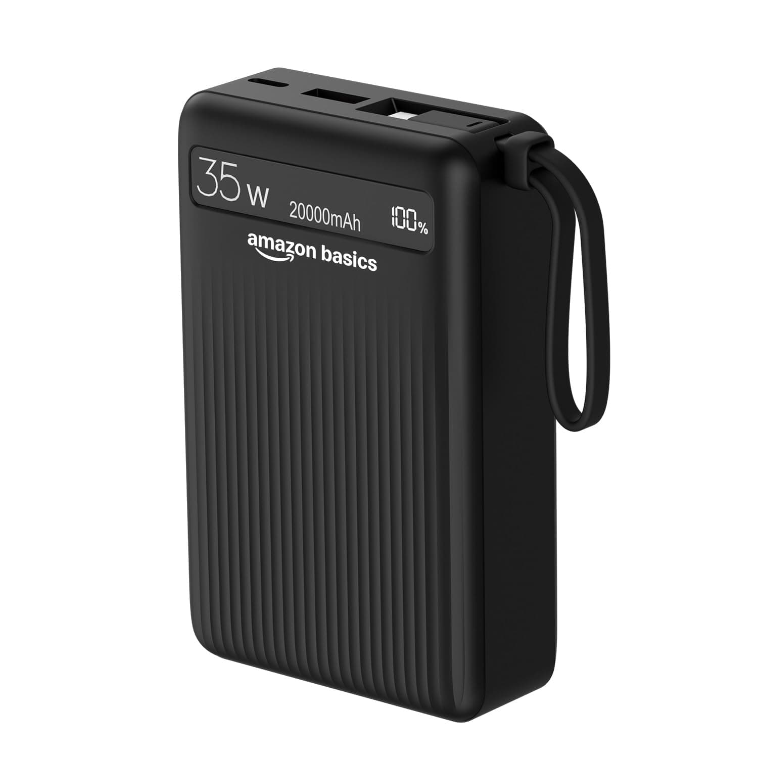 Amazon Basics 20000mAh 35W Fast Charging Small Pocket Size Powerbank, Built in Type C PD & USB Output for iPhone, Android ...