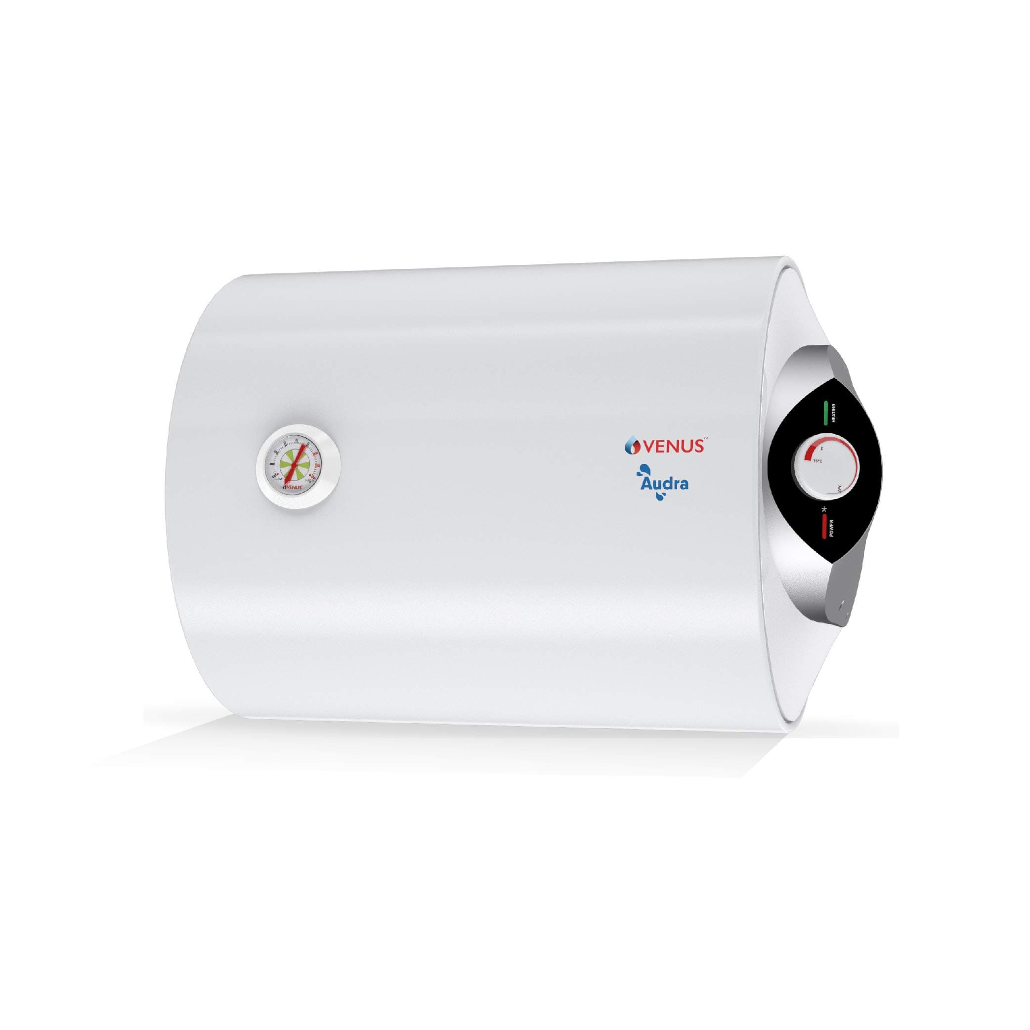 VENUS Audra 15AH 15-Litre (White) Water Heater | Porcelain Enamelled Glass Lined Tank | Horizontal Water Heater | BEE Star Rating - 3 Stars:ISI | Free...
