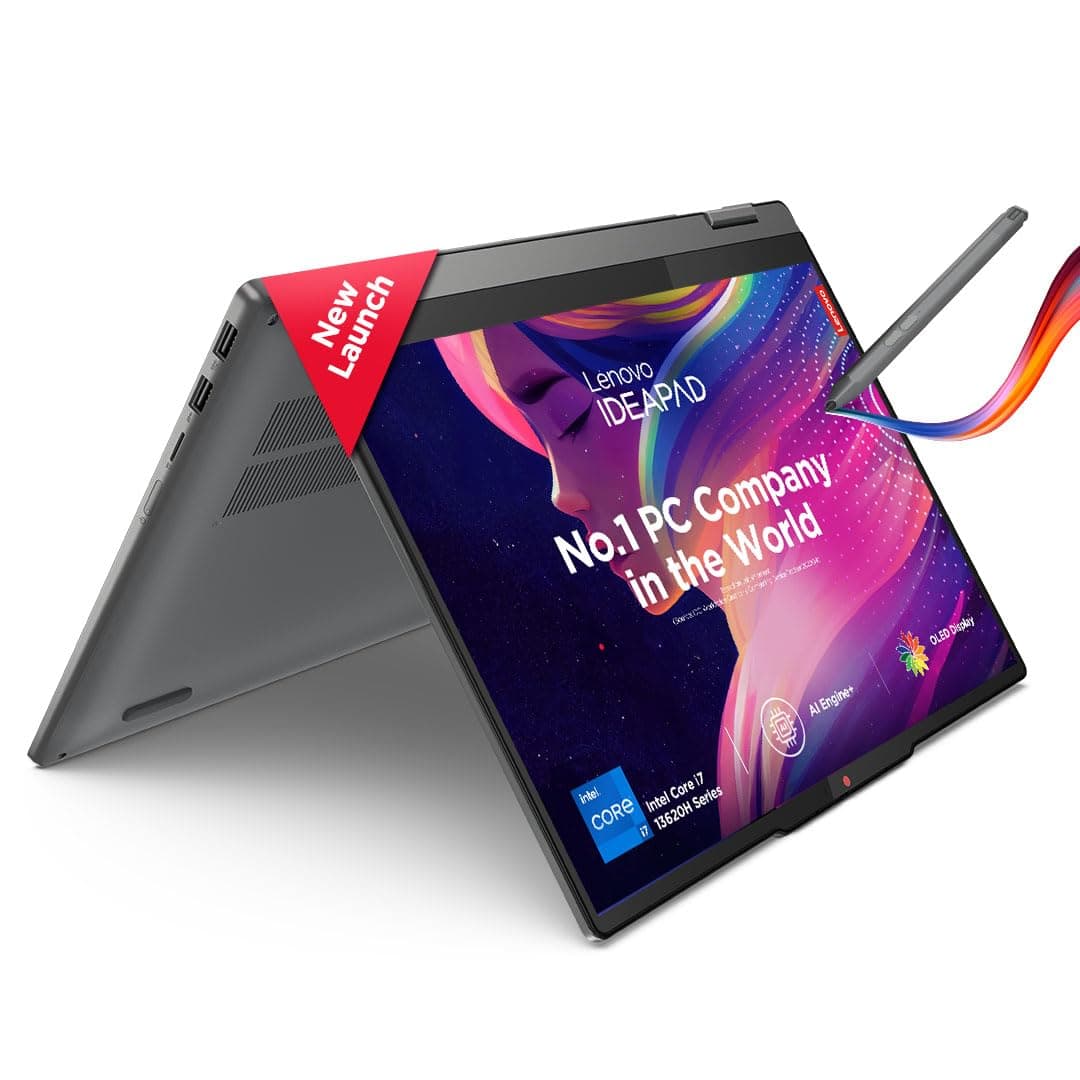 Lenovo Ideapad 5 2-in-1 13th Gen Intel Core i7 13620H 14" (35.5cm) WUXGA OLED 400Nits Convertible Laptop (16GB/512GB SSD/Win 11/MSO/FPR/FHD Camera/1Yr...