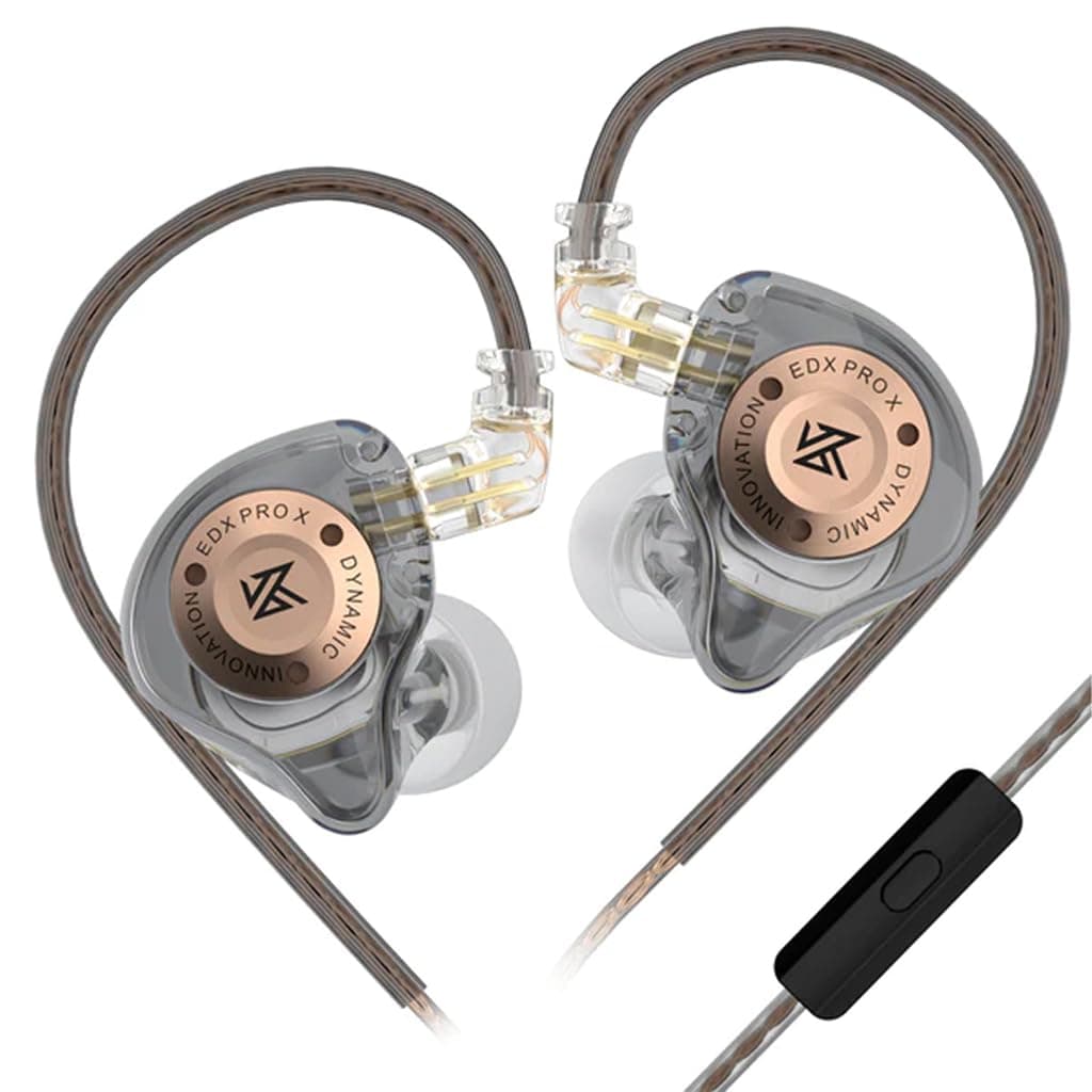 KZ EDX PRO X Earphone Wired In Ear Monitor, New 10mm Super-Linear Dynamic Driver IEM, Deep and Powerful Bass, Immersive Audio Experience, HD Calling M...