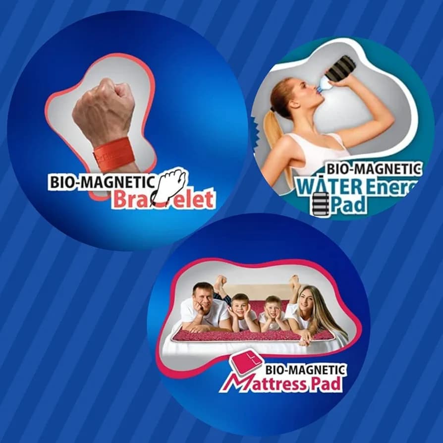 e-Biotorium Bio-Magnetic Mattress Pad with Water Energy Pad and Bracelet Single Set